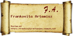 Frankovits Artemisz névjegykártya